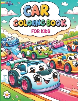 Paperback Car Coloring Book for Kids: PREMIUM RACING CAR Coloring for Toddlers aged 2-8 - BIG BOOK LARGE PRINT FOR EASY COLORING Book