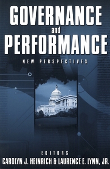 Paperback Governance and Performance: New Perspectives Book