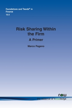 Paperback Risk Sharing Within the Firm: A Primer Book