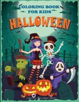 Paperback Halloween Coloring Book for Kids Book