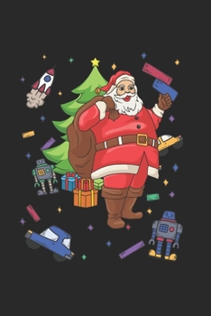 Paperback Christmas Santa Toys Notebook: Graph Paper Journal 6x9 - 120 Pages Book