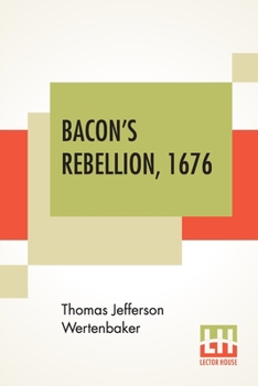 Paperback Bacon's Rebellion, 1676 Book