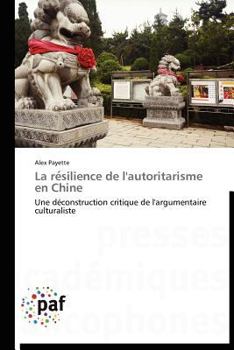 Paperback La Re Silience de l'Autoritarisme En Chine [French] Book