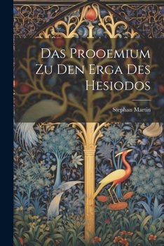 Paperback Das Prooemium Zu Den Erga Des Hesiodos [German] Book