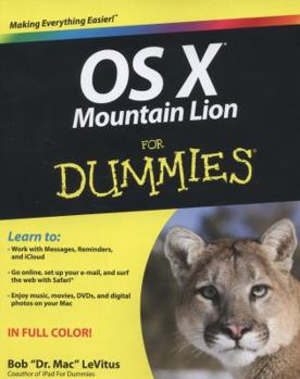 Paperback OS X Mountain Lion for Dummies Book