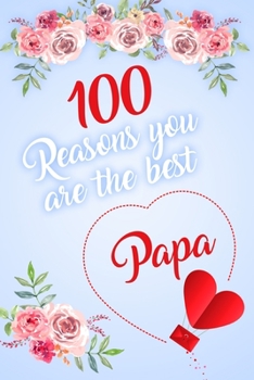 100 Reasons You Are The Best Papa: Modern Notebook Journal For Family Members Relationship, Perfect Gift For Your Papa (6x9 120 Ruled Pages Matte Cover)