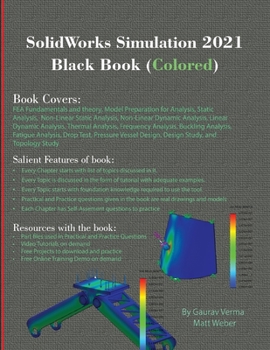 Paperback SolidWorks Simulation 2021 Black Book (Colored) Book