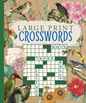 Paperback Large Print Crosswords Book