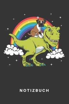 Notizbuch: Notizbuch | Notizheft | Schreibbuch | 110 Seiten | Liniert | Linien | DIN A5 | Hund | Hunde | Hundehalter | Hundebesitzer | Welpe | Boxer | ... Dinos | Regenbogen | Wolken (German Edition)