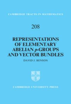 Hardcover Representations of Elementary Abelian p-Groups and Vector Bundles Book