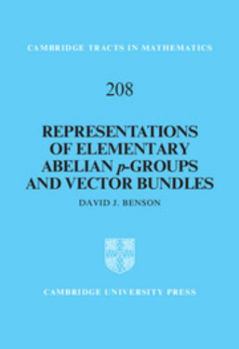 Hardcover Representations of Elementary Abelian P-Groups and Vector Bundles Book