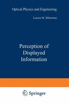 Paperback Perception of Displayed Information Book