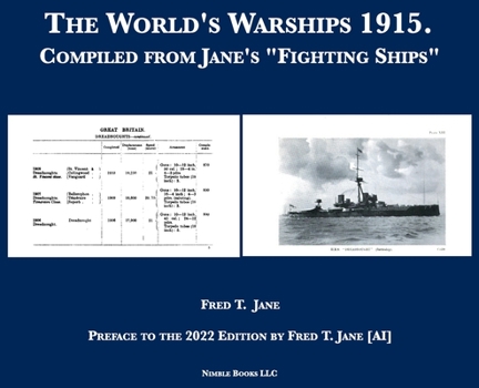 Hardcover The World's Warships 1915: Compiled from Jane's "Fighting Ships" Book