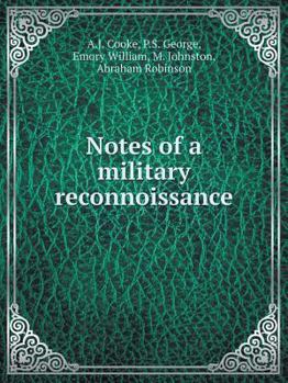 Paperback Notes of a military reconnoissance Book