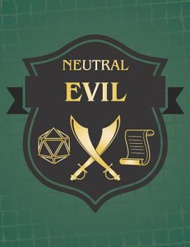 Neutral Evil: RPG Themed Mapping and Notes Book - Dark Green Theme