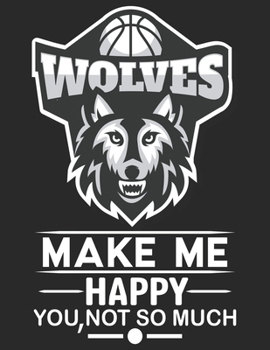 Wolves Make Me Happy You, Not So Much: Password log book and internet password organizer For Wolves Lover Girls
