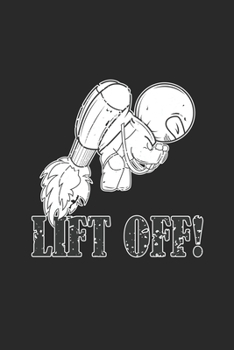 Lift Off: Lift Off Notebook or Gift for Jetpack with 110 half college ruled line graph 5x5 Pages in 6"x 9" Jetpack journal for Gift Notebook