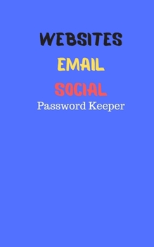 Paperback Blue Password Notebook 60 Pages - 5x8 inches Book