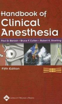 Paperback Handbook of Clinical Anesthesia Book