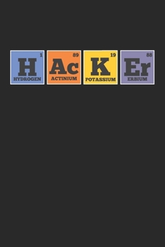 H Ac K Er: Hacker Chemiker Elemente Programmierer Notizbuch gepunktet DIN A5 - 120 Seiten für Notizen, Zeichnungen, Formeln | Organizer Schreibheft Planer Tagebuch