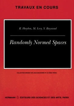 Paperback Randomly normed spaces [French] Book