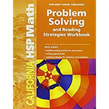 Paperback Harcourt School Publishers Math: Problem Solving/Reading Strategies Workbook Student Edition Grade 5 Book