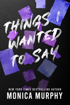 Paperback Things I Wanted to Say Book