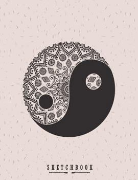Sketchbook : Yin and Yang on Grey Cover (8. 5 X 11) Inches 110 Pages, Blank Unlined Paper for Sketching, Drawing , Whiting , Journaling and Doodling