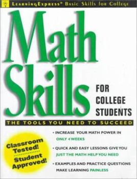 Paperback Math Skills for College Students Book