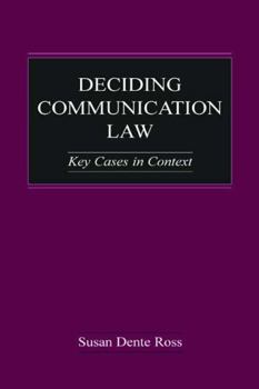 Paperback Deciding Communication Law: Key Cases in Context Book