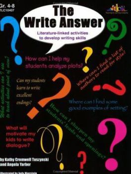 Paperback The Write Answer: Literature-linked activities Book