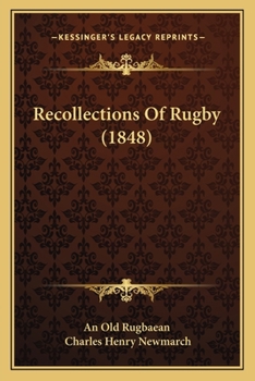 Paperback Recollections Of Rugby (1848) Book