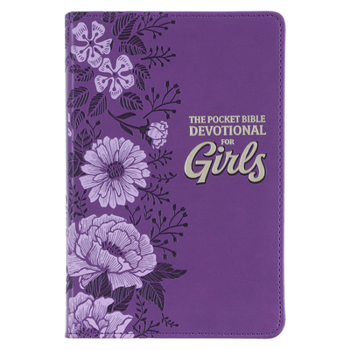 Leather Bound Pocket Bible Devotional for Girls Faux Leather Book