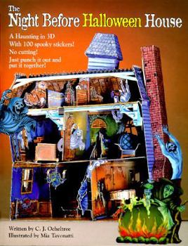 Paperback The Night Before Halloween House/a Haunting in 3d With 100 Spooky Stickers Book