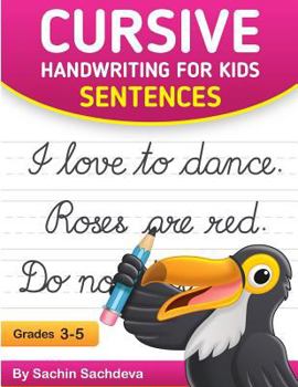 Paperback Cursive Handwriting for Kids: Sentences Book