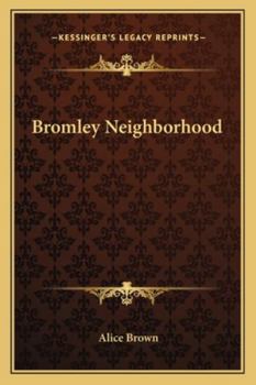 Paperback Bromley Neighborhood Book