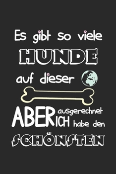 Paperback Eikland - Notes: Pet Most beautiful dog in the world with paws bone German - Notebook 6x9 checkered Book