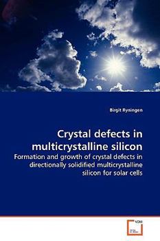 Paperback Crystal defects in multicrystalline silicon Book