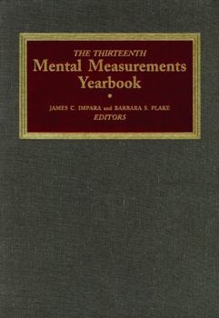 Hardcover The Thirteenth Mental Measurements Yearbook Book