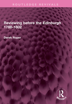 Paperback Reviewing Before the Edinburgh 1788-1802 Book