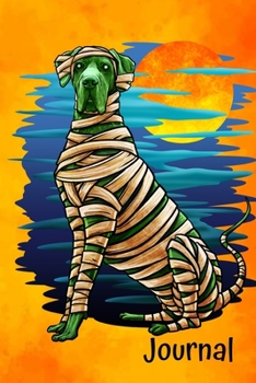Paperback Journal: Great Dane Halloween Gratitude Journal 6x9 100 Pages Book