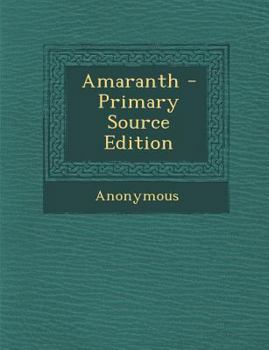 Paperback Amaranth Book