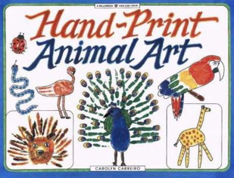 Paperback Hand-Print Animal Art Book