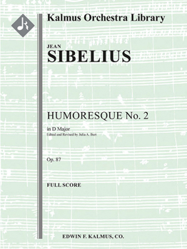 Paperback Humoresque No. 2 in D Major, Op. 87: Conductor Score Book