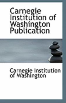 Paperback Carnegie Institution of Washington Publication Book