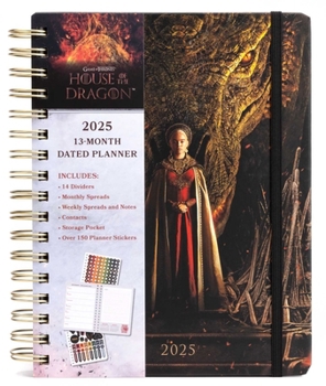 Hardcover 2025 House of the Dragon 13-Month Weekly Planner Book