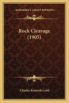 Paperback Rock Cleavage (1905) Book