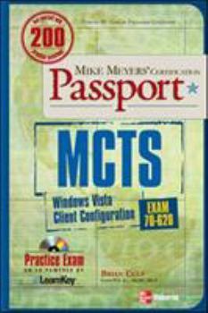 Paperback MCTS Windows Vista Client Configuration Passport (Exam 70-620) [With CDROM] Book