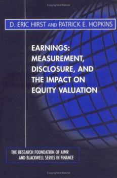 Paperback Earnings Measurement Disclosur Book