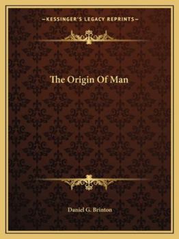 Paperback The Origin Of Man Book